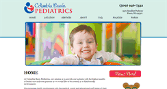 Desktop Screenshot of columbiapeds.com